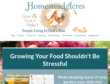 Tablet Screenshot of homestead-acres.com